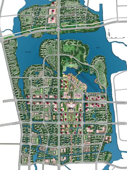 吴江盛泽西部新城概念性规划及核心区城市设计2011——德国ecs