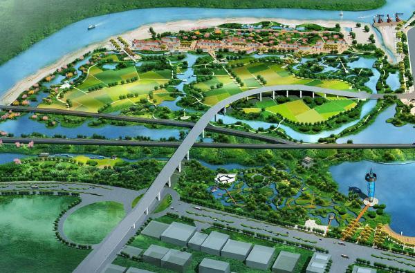 芜湖市芜湖县罗福湖公园景观规划同济