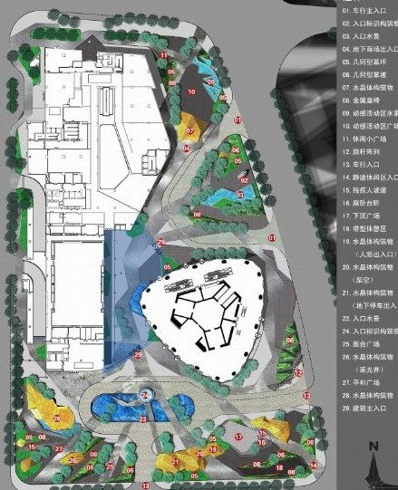 广州西塔广场公共景观设计