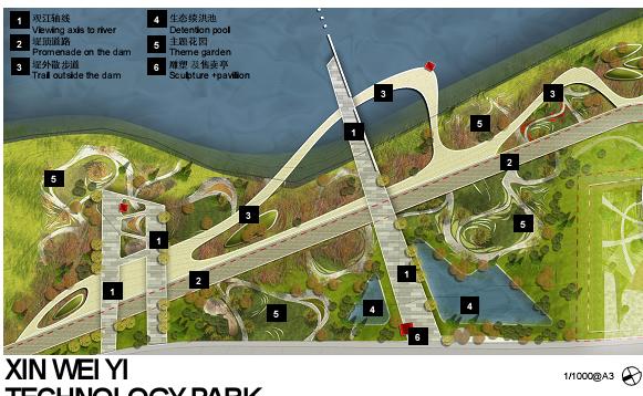 新加坡-南京生态科技岛首期市政景观设计——hassell图片