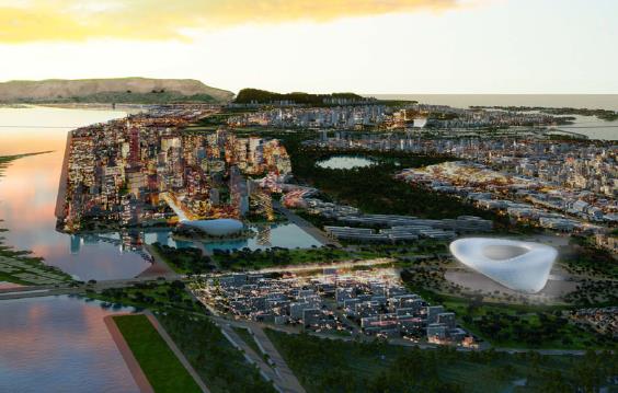 温州市瓯江口新区灵霓半岛国际方案征集—hok