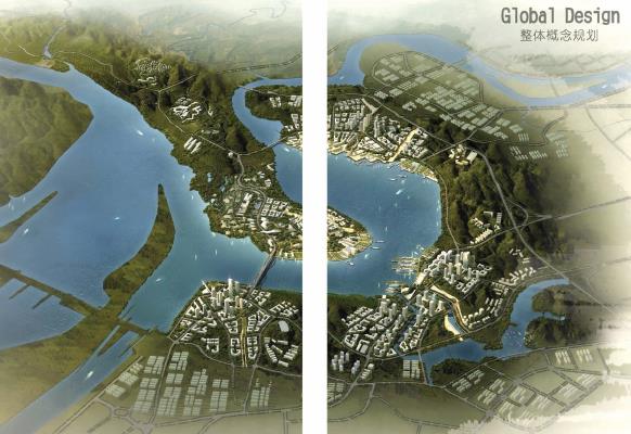 三峡宜昌平湖半岛新区概念规划及核心区城市设计