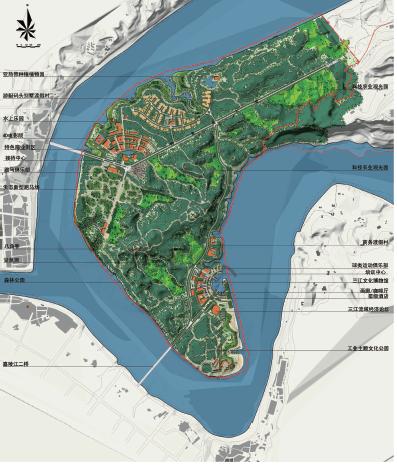 重庆合川东城半岛概念规划——土人