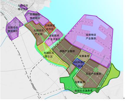 连云港徐圩片区发展战略规划确图片下载; 战略规划中所界定的都市核心