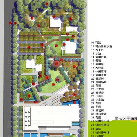 展示区平面图