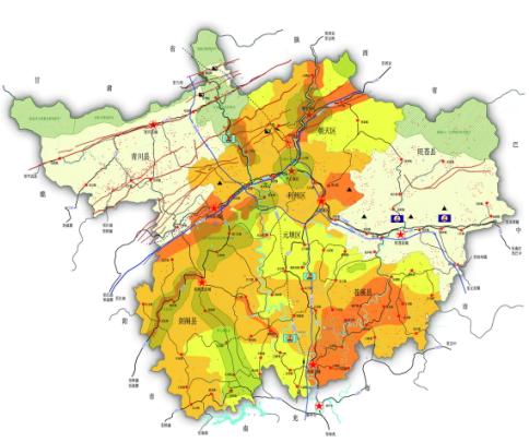 四川广元城市总体规划2008-2020图片