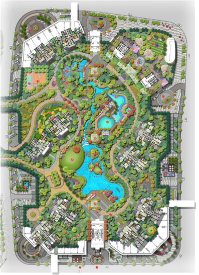 长江北辰三角洲项目e3区景观设计赛瑞景观
